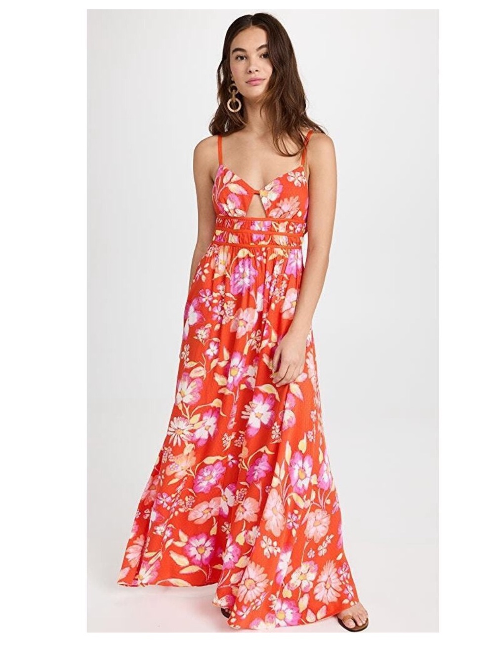 Free People wisteria Floral Maxi Dress